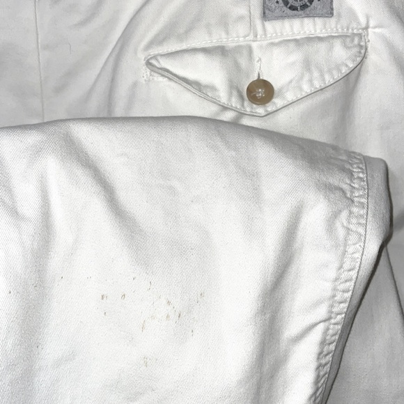 Vintage 36x30 BrittGear Britannia 100% Cotton White Tapered  Pants - Picture 9 of 13